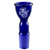 Bongkopf K1 18,8mm blau aus Borosilikatglas