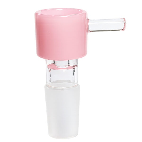 Buntes Köpfchen Milky Pink 18,8mm aus Borosilikatglas