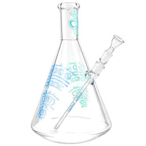 Dancing Bong kippsicher mit 40cm Höhe und 5mm Borosilikatglas