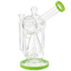 Doppelkammer Bong „Randy“ 25cm aus 5mm Borosilikatglas – Rückansicht