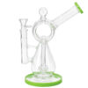 Doppelkammer Bong „Randy“ 25cm aus 5mm Borosilikatglas – Seitenansicht