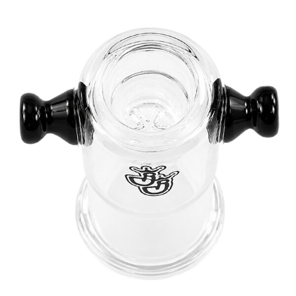 Female Kopf sieblos 18,8mm aus Borosilikatglas von oben