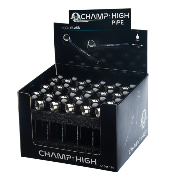Handpfeife schwarz im Display mit 24 Stück von Champ High
