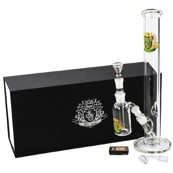 Kofferbong 45cm – 5mm Borosilikatglas – mit Koffer & Zubehör 1 Kofferbong 45cm mit Travelcase und Zubehör