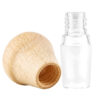 Konischer Bongkopf aus Holz zerlegt mit 18,8mm Glasschliff