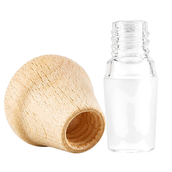 Konischer Bongkopf aus Holz zerlegt mit 18,8mm Glasschliff