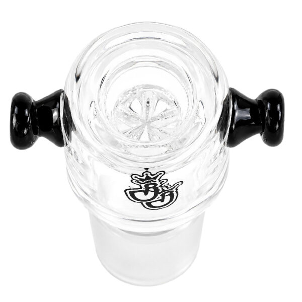 Kopf sieblos 18,8mm von oben aus Borosilikatglas