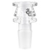 Massiver Kopf mit großem Durchlass 18,8mm aus Borosilikatglas