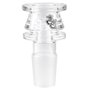 Massiver Kopf mit großem Durchlass 18,8mm aus Borosilikatglas