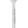 Kaspoon Ölpfeife weiß aus Borosilikatglas, 13,5 cm mit Glaskugel Ø 2,5 cm