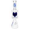 Perkolator Steck-Bong Perconator von oben mit 50cm Höhe und blauem Perkolator