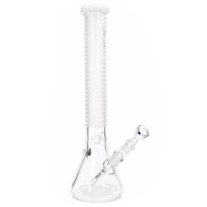 Sandgestrahlte Bong Grid aus Glas mit 45cm Höhe und 18,8mm Schliff