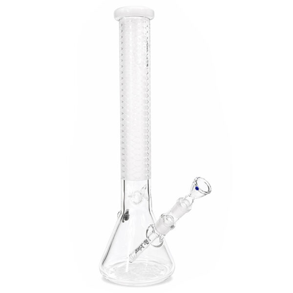Sandgestrahlte Bong Grid aus Glas mit 45cm Höhe und 18,8mm Schliff