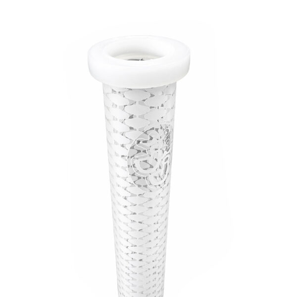 Sandgestrahlte Bong Grid Hals mit Mundstück und feinen Sandstrahlmotiven