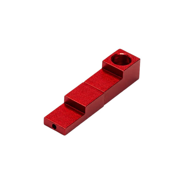 Stufenpfeife aus Aluminium Rot – 7,5cm – magnetisch
