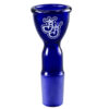 Blauer Trichterkopf aus Glas mit 18,8mm Schliff