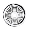 Twisterkopf 18,8mm von oben mit gerillter Glasform