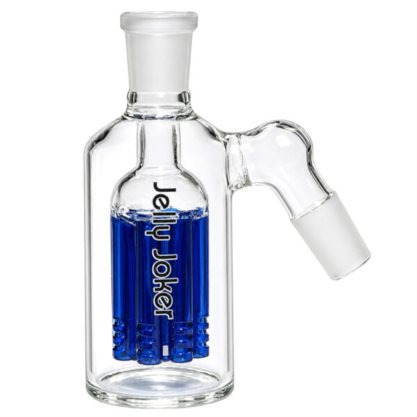Vorkühler 18,8mm mit 8-Arm-Perkolator „Frigidus Ikait“ – Blau 2 Vorkühler 18,8mm mit blauem 8-Arm-Perkolator von der Seite