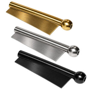 Ziehröhrchen mit Schieber – 6,5cm – Metall in Gold, Silber und Schwarz
