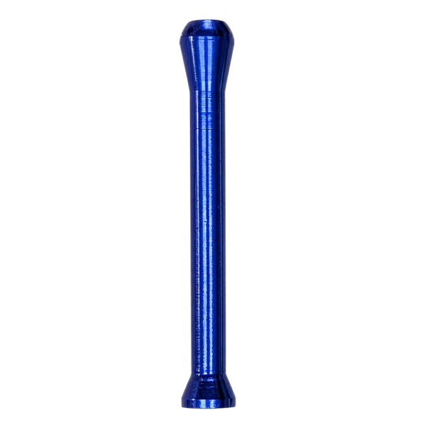 Ziehröhrchen mit Trichterende Blau – 6,8cm – Aluminium