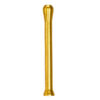 Ziehröhrchen mit Trichterende Gold – 6,8cm – Aluminium