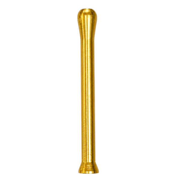 Ziehröhrchen mit Trichterende Gold – 6,8cm – Aluminium