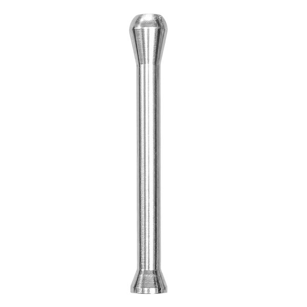 Ziehröhrchen mit Trichterende Silber – 6,8cm – Aluminium