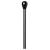 Ziehröhrchen mit Trichterkopf Schwarz – 7cm – Aluminium