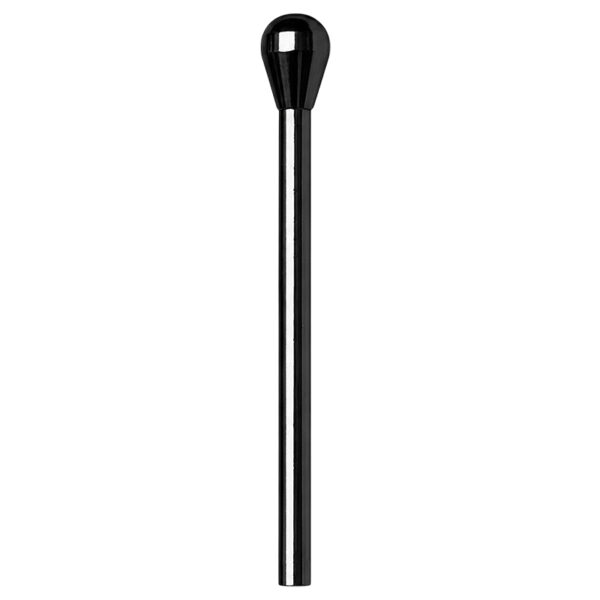 Ziehröhrchen mit Trichterkopf Schwarz – 7cm – Aluminium