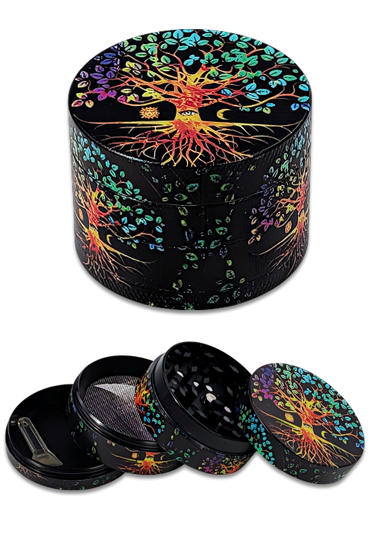 Yggdrasil Grinder 50 mm 4-teilig aus Zink