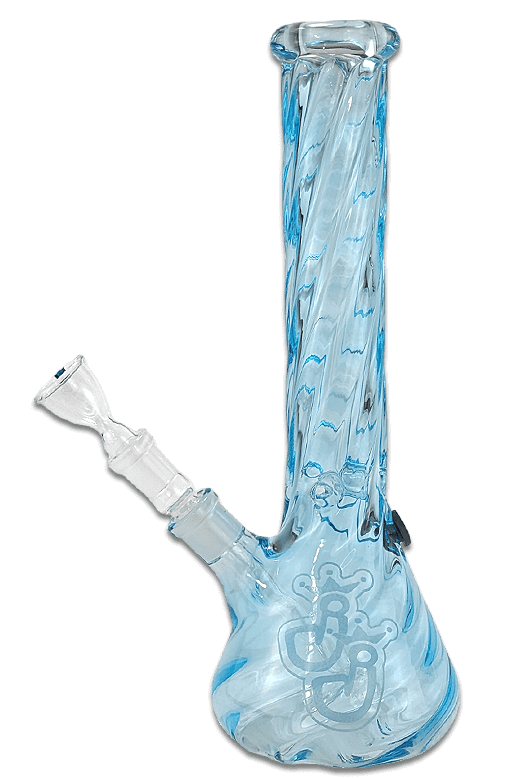 Blaue Bong Twisted 35cm 5mm
