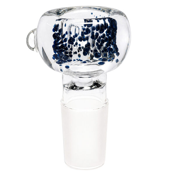 Dicker Bong Kopf Globus Petalit 18,8mm blau