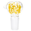 Dicker Bong Kopf Globus Petalit 18,8mm gelb