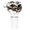 Dicker Bong Kopf Globus Petalit 18,8mm schwarz