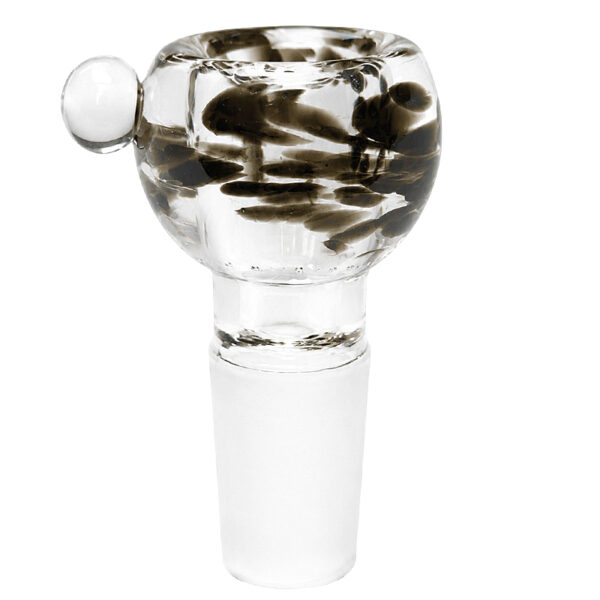 Dicker Bong Kopf Globus Petalit 18,8mm schwarz