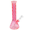 Pinke Bong Twisted-PK 35cm mit gedrehtem Design