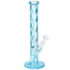 Gedrehte Bong Twylinder Blau aus 5mm Borosilikatglas mit 40cm Höhe