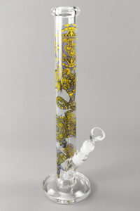 Colour Mandala Bong 45 cm aus 5 mm Glas mit 18,8er Stecksystem