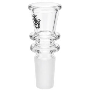 Glaskopf Bong B-009 aus Borosilikatglas mit 18,8mm Schliff und großem Durchlass