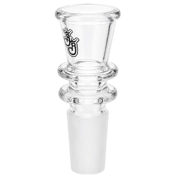 Glaskopf Bong B-009 aus Borosilikatglas mit 18,8mm Schliff und großem Durchlass