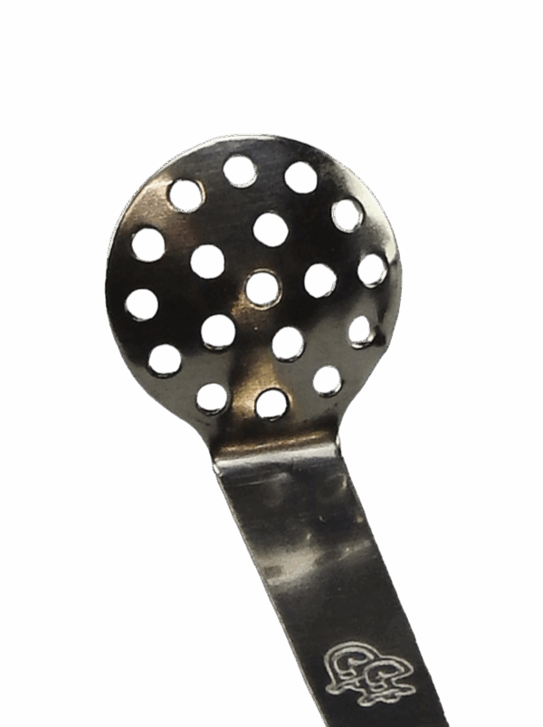 SCRN Einhängesieb Ø12mm, Detailansicht der Löcher, 0,35mm Materialstärke