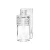 Mini Portionierer 3,8cm mit farblosem Glasfläschchen und transparentem Verschluss mit Löffelchen