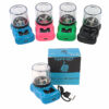 Elektrischer Grinder Mini in Blau, Pink, Grün und Schwarz mit Verpackung und USB-Ladekabel