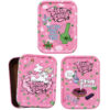 Pinke Aufbewahrungsdose Baked Bunny aus Metall mit zwei Motiven