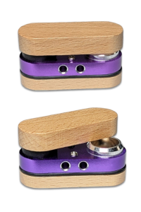Kleine klappbare Holz-Purpfeife lila – 7,5 cm