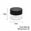 Wax Glastiegel 12ml mit schwarzem Schraubverschluss