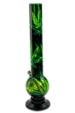 40cm Acrybong mit Hanfblättern