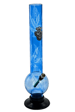 40cm Acrylbong mit Hanfblättern
