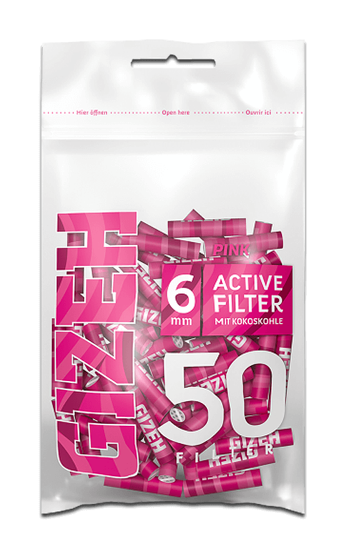 Gizeh pink active filter 6mm