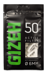 GIZEH BLACK® Active Filter 6mm – 50er Beutel